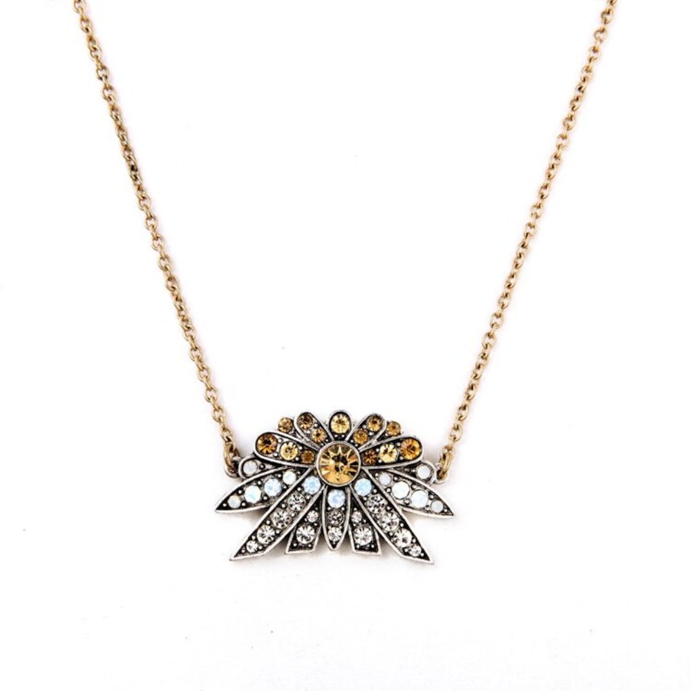 3x Boho Vintage Style Opal CZ Necklaces